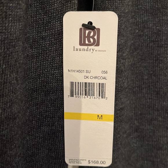 Sweater-dress.Wool blend.Color grey with black building belt. - Picture 6 of 7